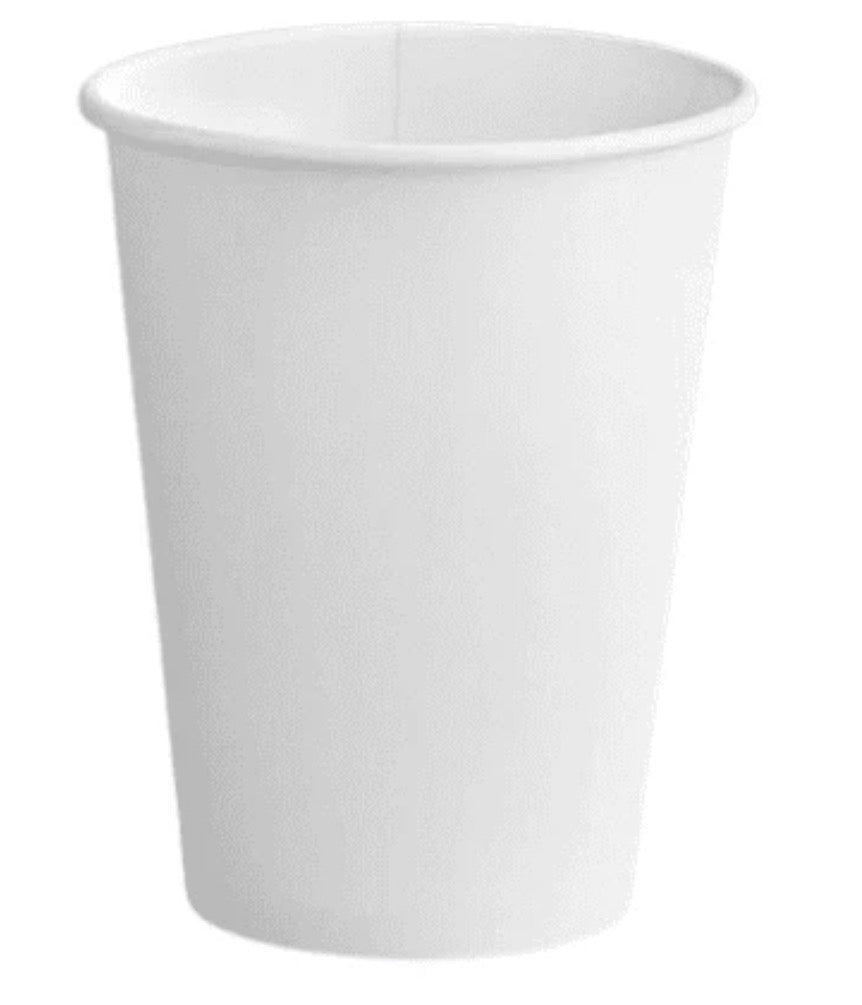 12 oz White Paper Cup