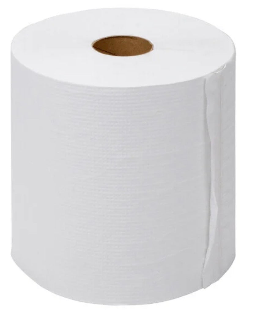 White Paper Towel Hardwound - 6 Roll