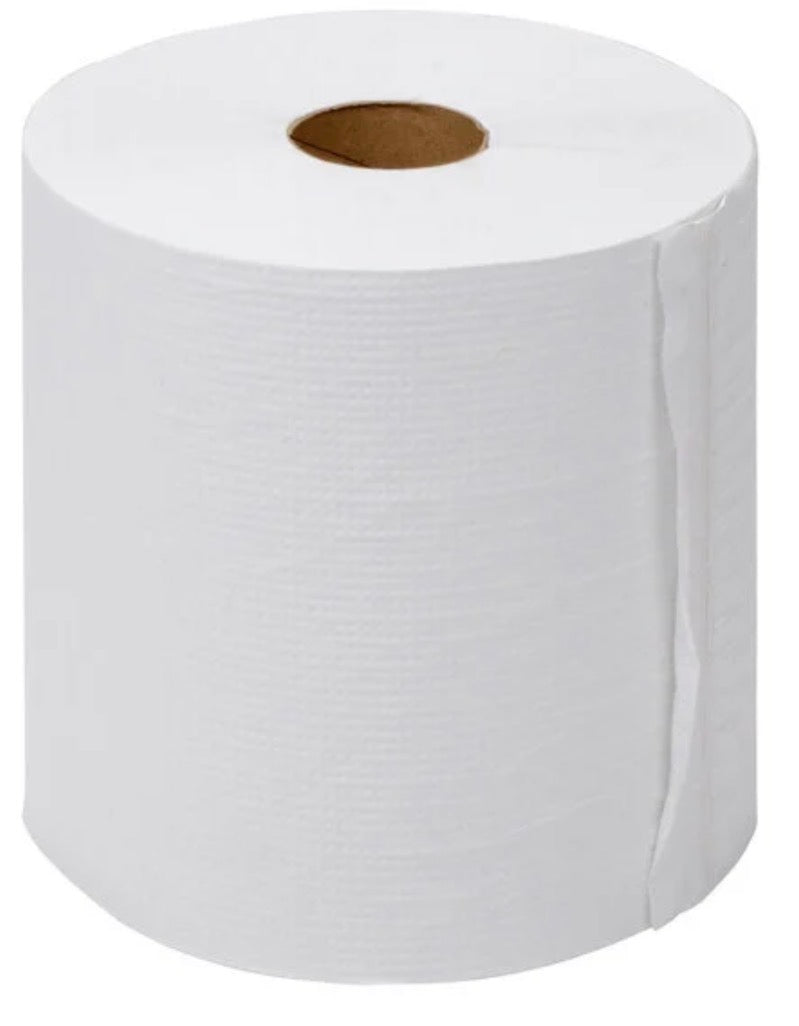 White Paper Towel Hardwound - 12 Roll