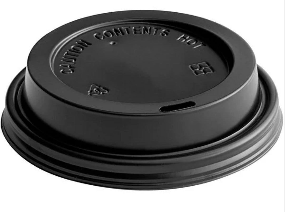 Hot paper cup Travel Lid Black 10-24 oz