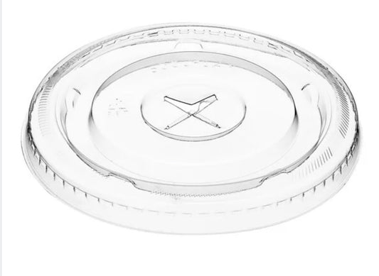 Clear Pet Lid Flat 32oz 107mm Straw Slot 500 count