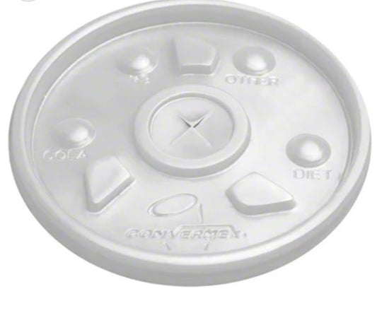 Foam Lid 32 oz Straw Slot L32ST 500ct
